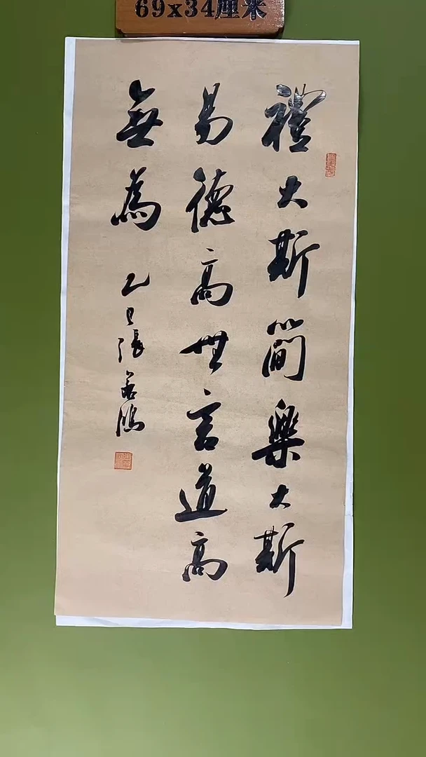 书法书法 张若鸿 尺寸69cm*34cm