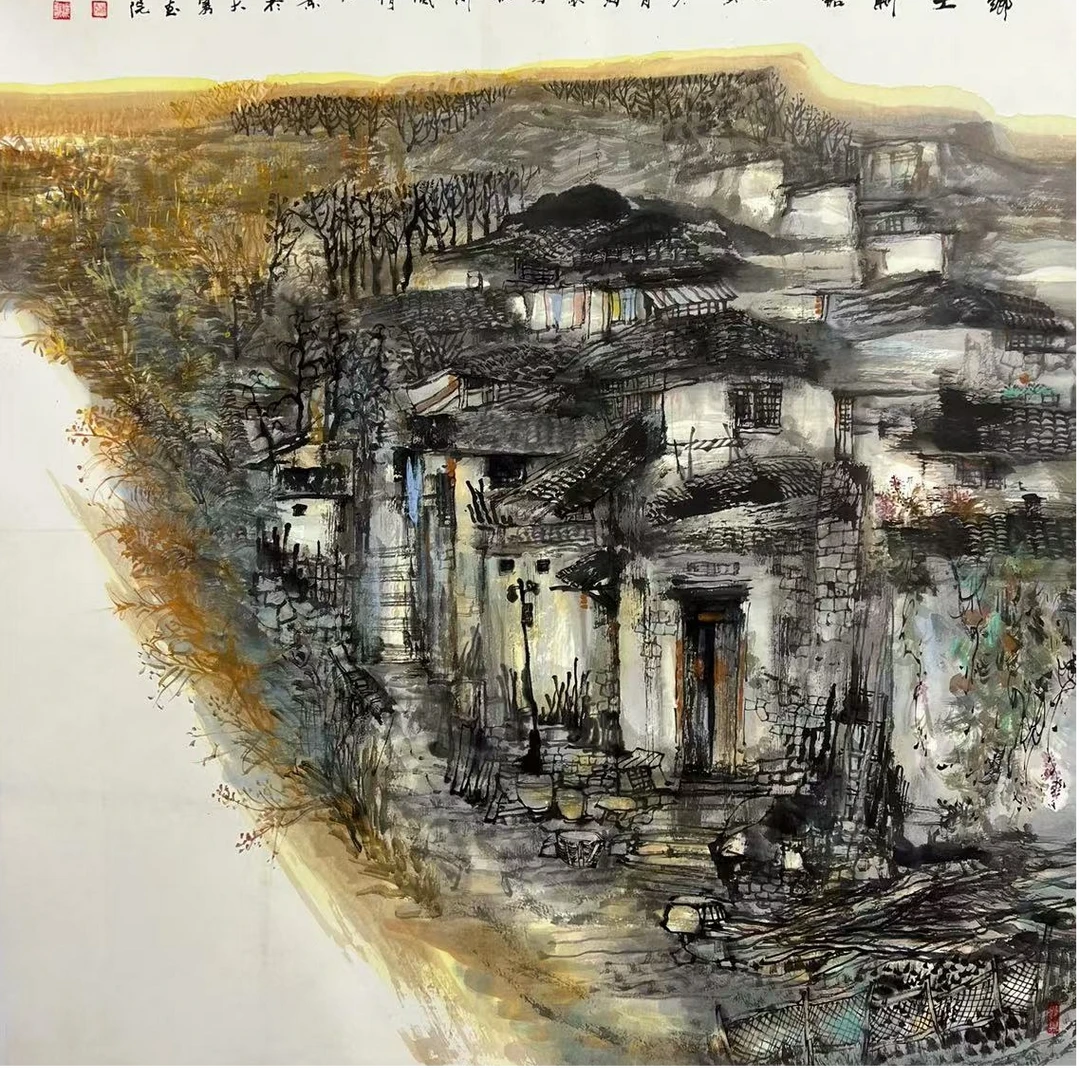 海歌老师写生山水国画作品