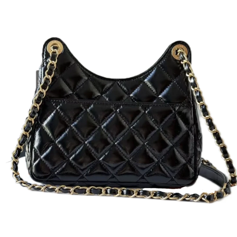 【DIDA】轻奢豪华时尚潮流女士小众斜挎包黑色/白色百搭菱格斜挎包