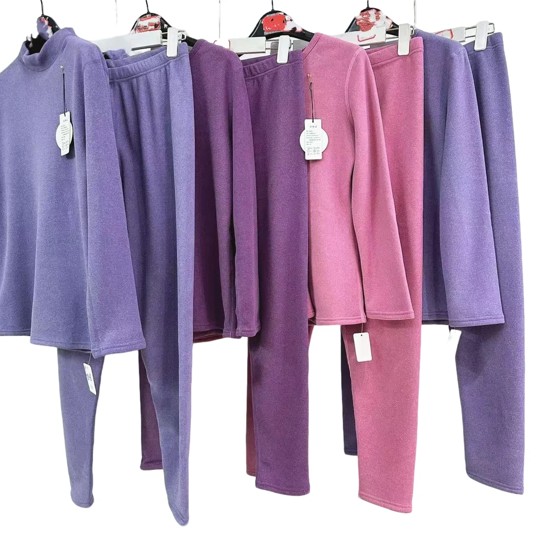 7723-女士（颜色款式任意）羔绒保暖套装