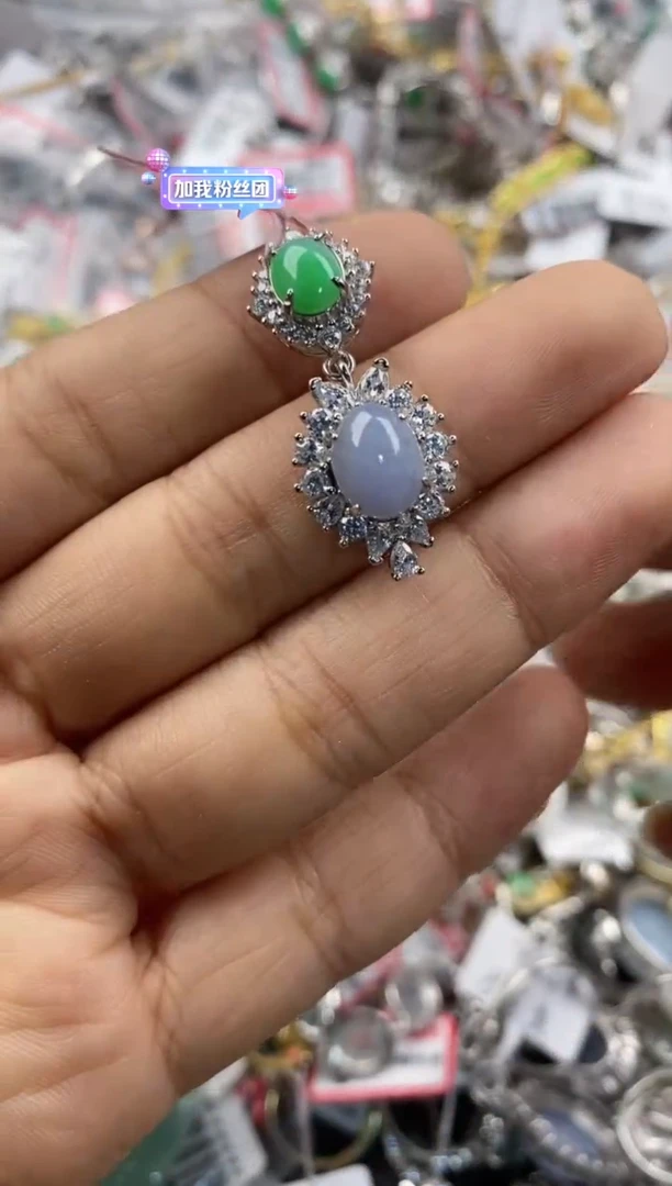 银S925镶嵌戒指翡翠111                 5
