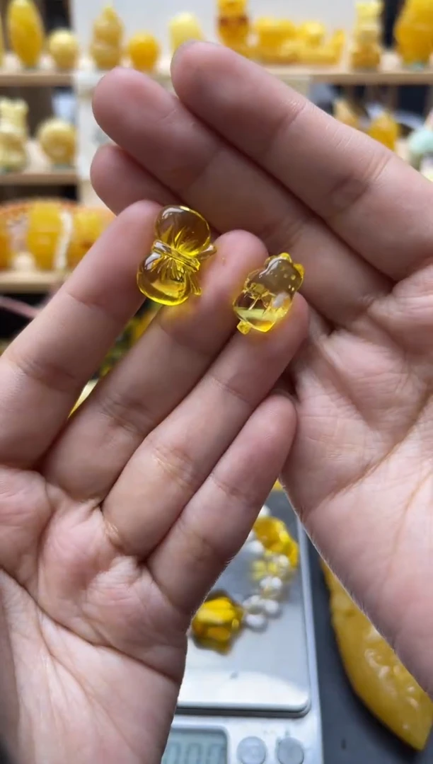 琥珀未镶嵌珠宝奇石059琥珀蜜蜡微瑕