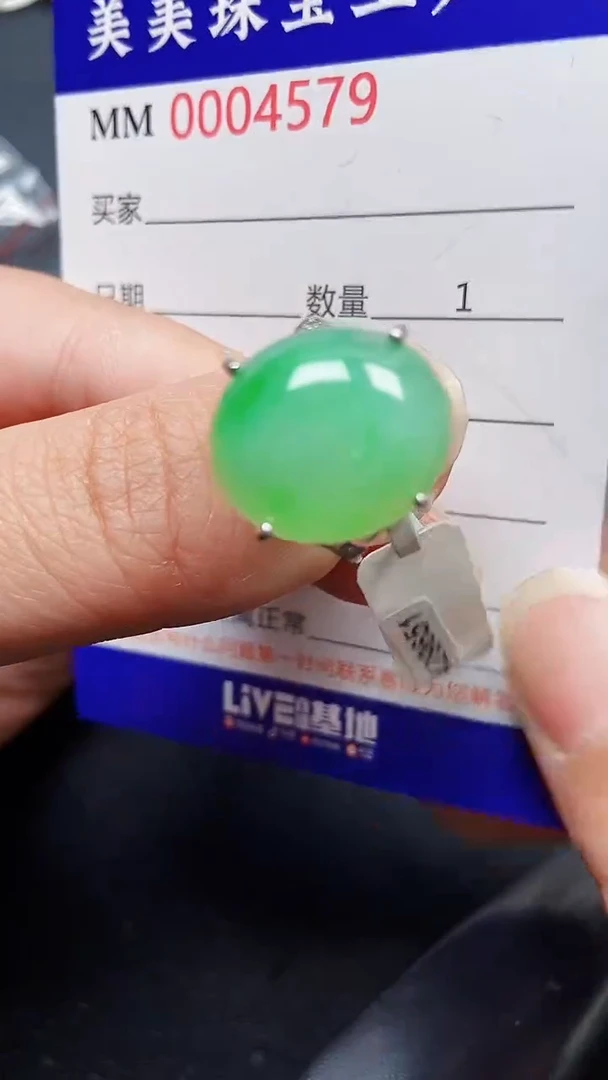 颈饰银S925镶嵌翡翠4579