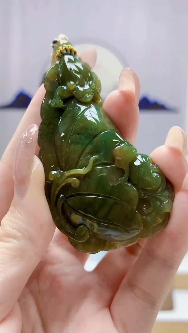 未镶嵌定制翡翠4898jw-毛货挂件51