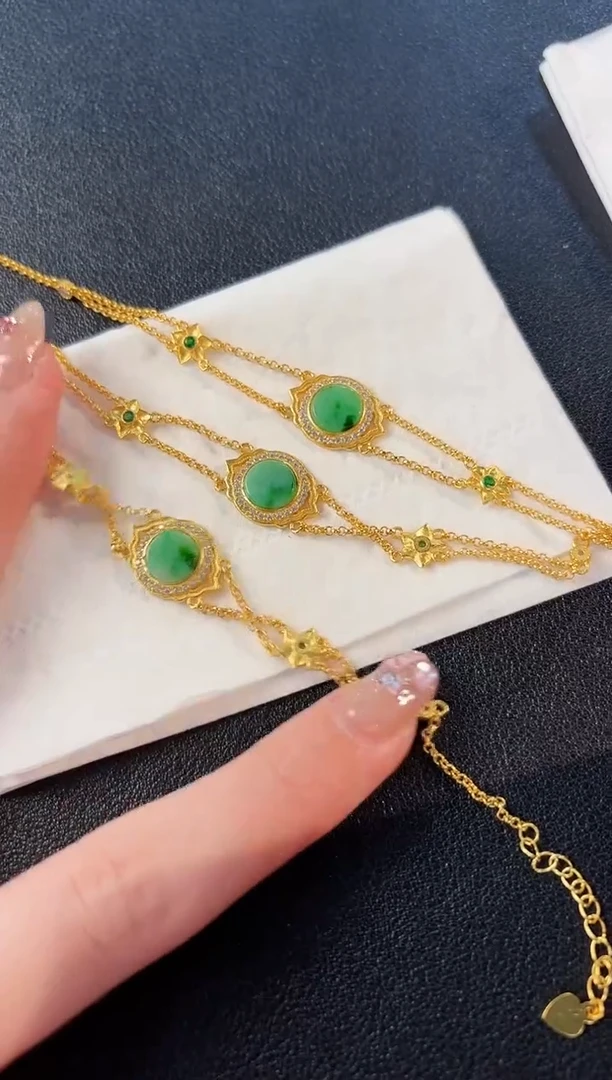 【闪购商品】翡翠手链未镶嵌20缅料A货/多样性发货/一件