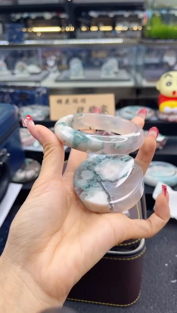 未镶嵌手镯石英质玉58圈口（赠品镯心）s9629