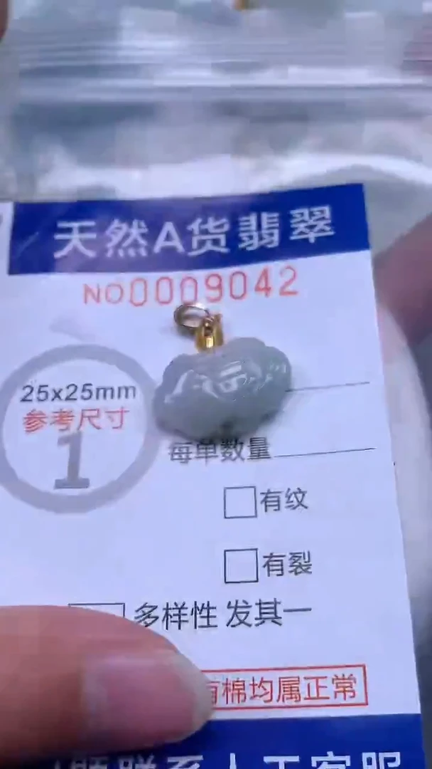 翡翠未镶嵌吊坠(不含链)1