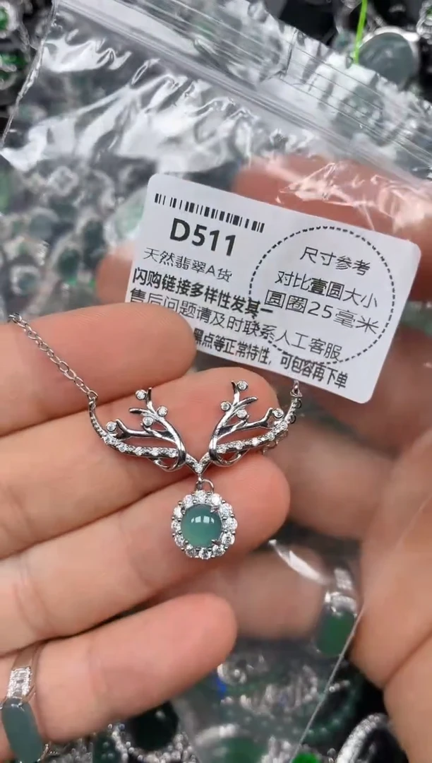 颈饰未镶嵌翡翠D511项链