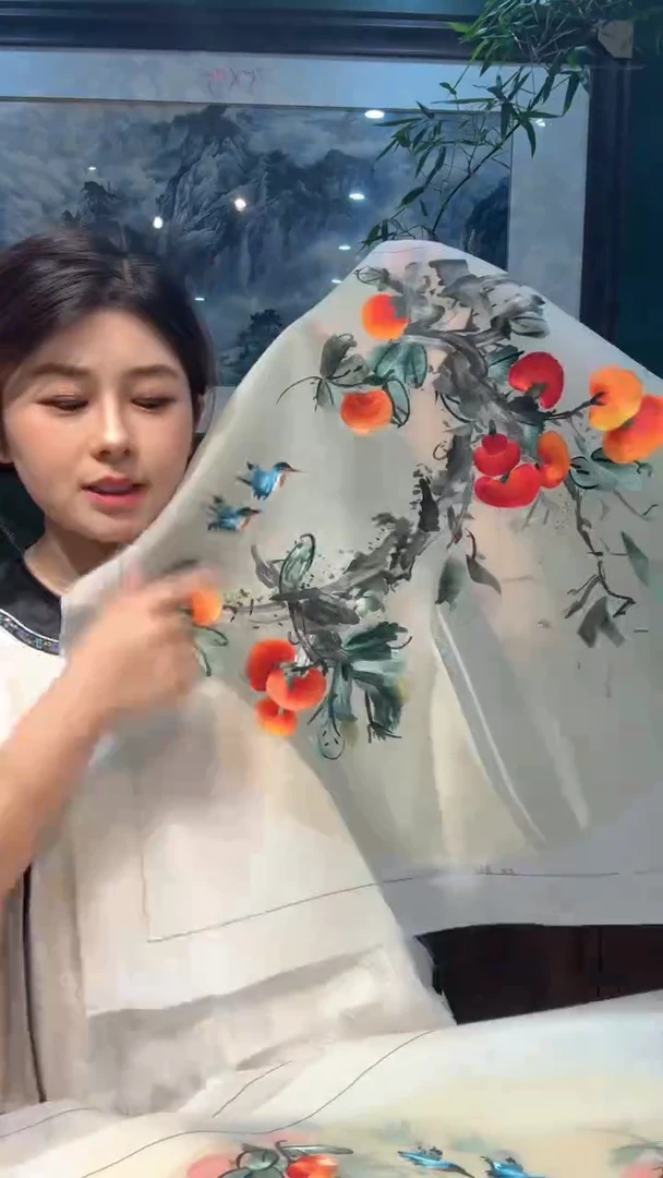 刺绣非遗苏绣手工工艺品绣片50*50