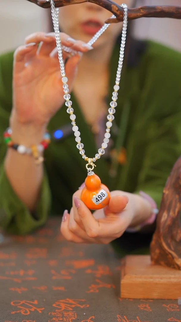 498非遗漆手艺工天然葫芦文玩福禄