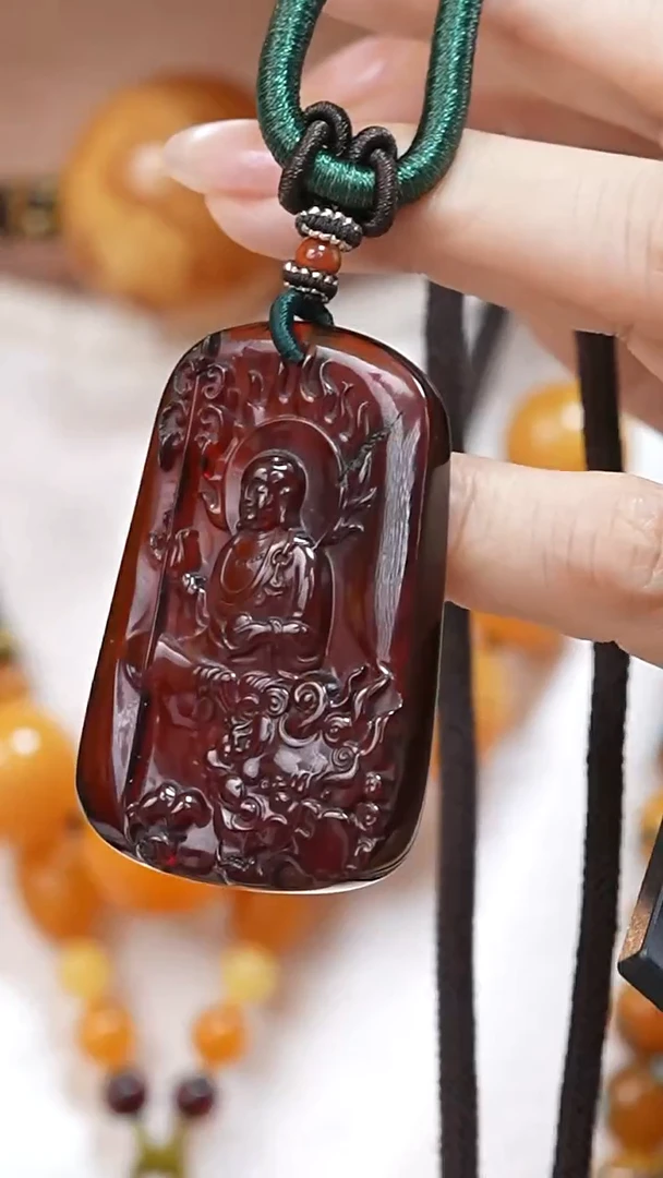 琥珀颈饰未镶嵌5840天然蜜蜡珠宝奇石云端妖孽石膏蜡全部保真