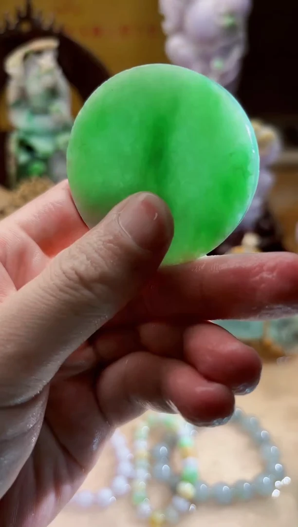 未镶嵌挂件翡翠A货张麦7664