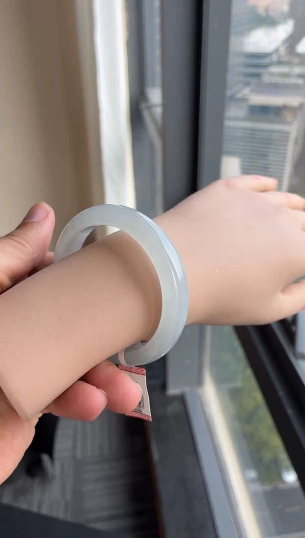 未镶嵌手镯翡翠35号54.7*12.3*8.5正圈