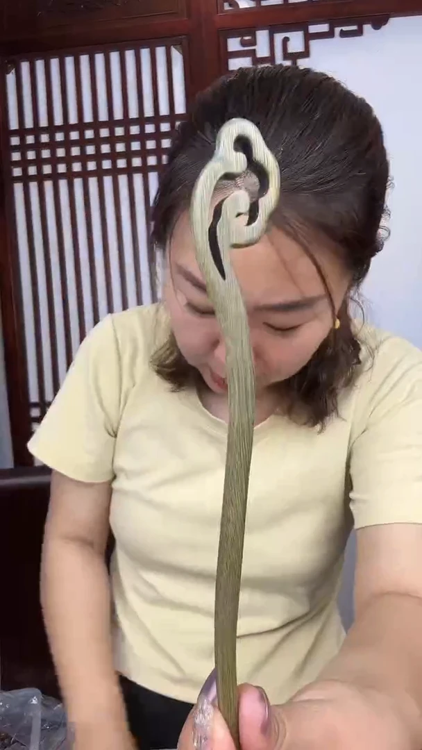 维腊木（绿檀）阿根廷绿檀发簪12.2