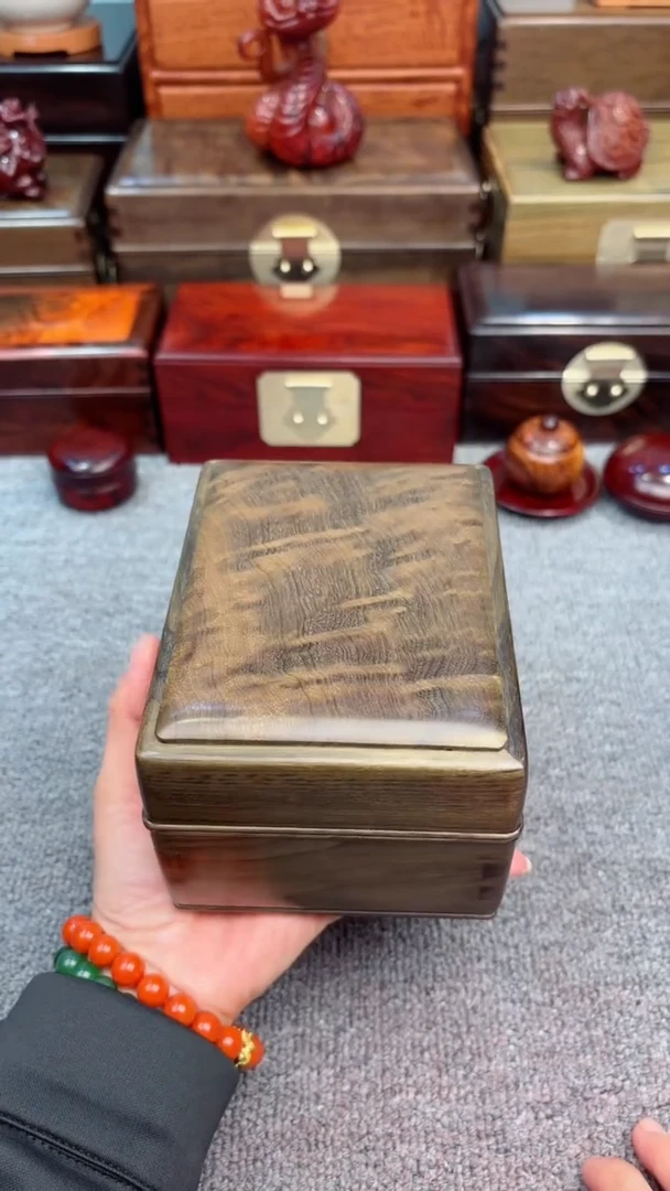 【闪购商品】老板娘推荐阴沉木金丝楠面包盒