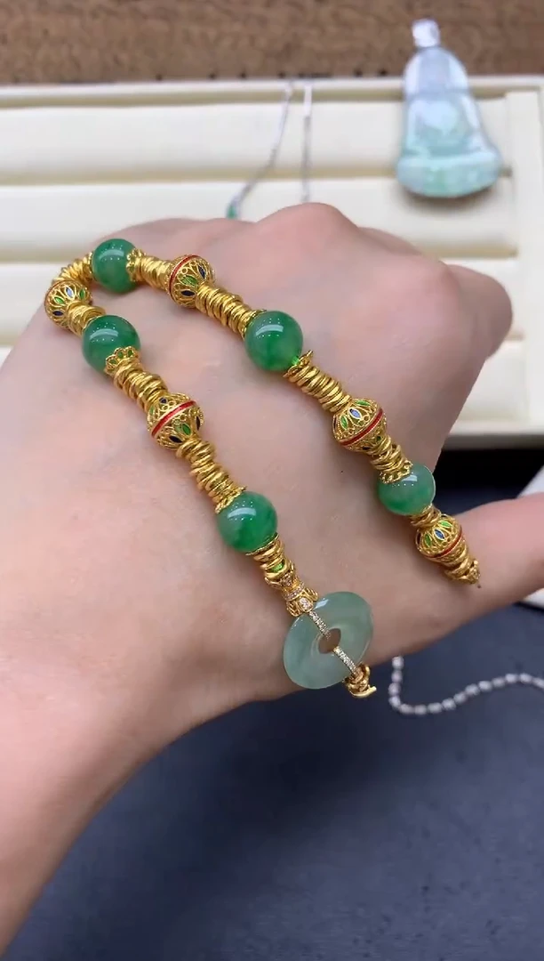 【闪购商品】翡翠手串未镶嵌665--分单-总价60500