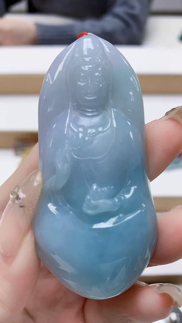 未镶嵌定制翡翠4852DD-毛货挂件53