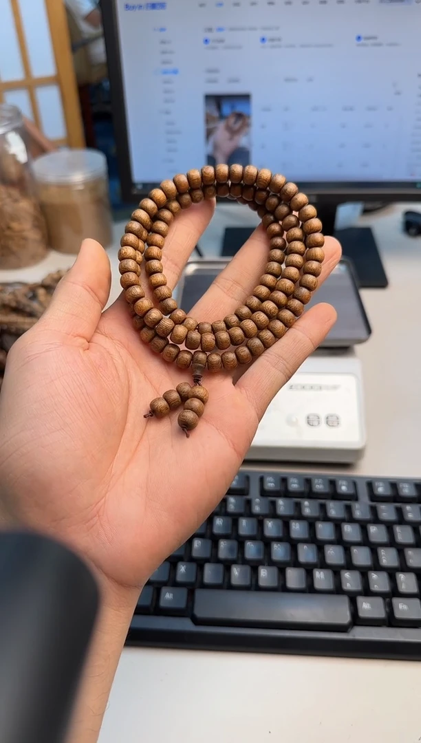 手串沉香海南黄油格沉香