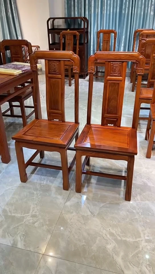 【闪购商品】花梨木类成套家具餐椅两张45*42*45处理