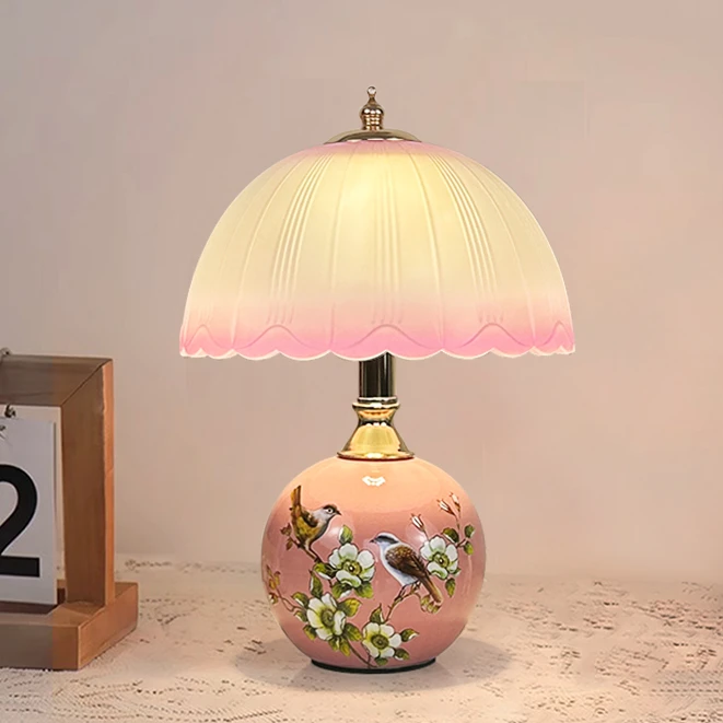 台灯床头卧室创意简约房间灯婚庆充电触摸调光家用温馨可爱小夜灯