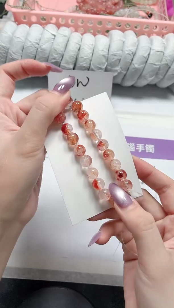 石英质玉手镯未镶嵌锦鲤红