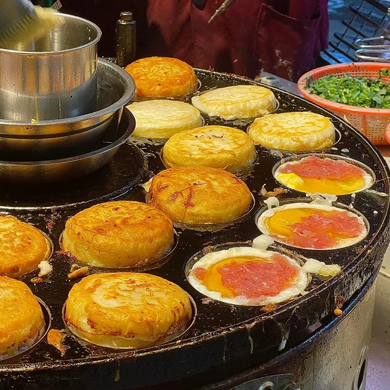 【正品保证】鸡蛋汉堡速食早餐冷冻半成品特色小吃手工制作肉蛋堡