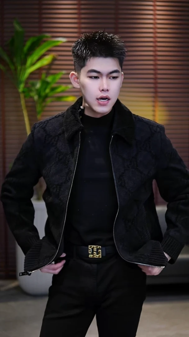 52码（140-155斤）男士羊羔毛领羽绒服3365