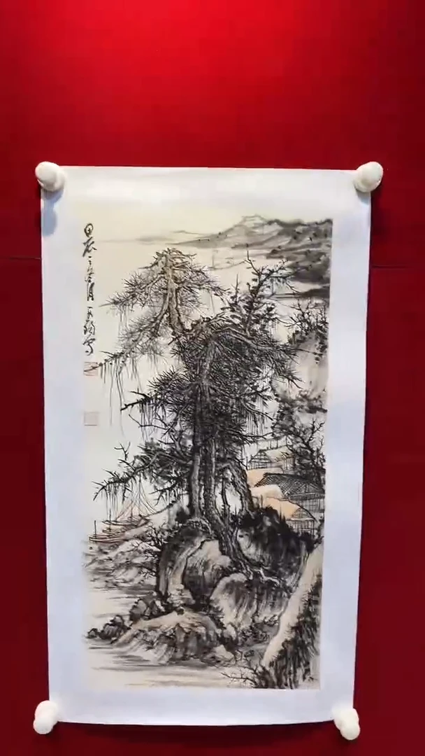 国画Y-常老师绘画作品-2平尺（带中国画学会证书）