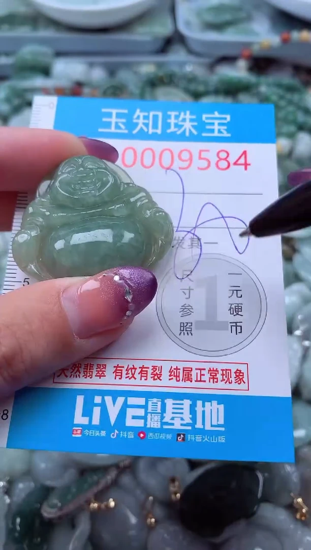 翡翠未镶嵌吊坠(不含链)9584