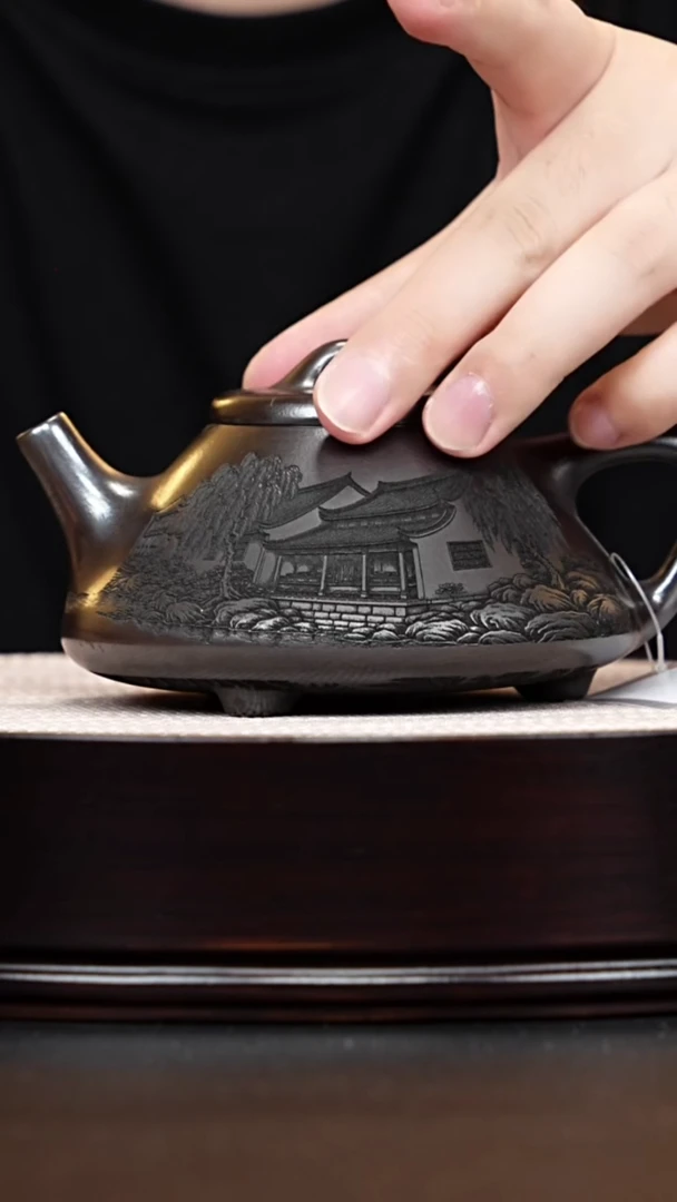 茶壶紫砂宜兴紫砂 子冶石瓢石黄 李恒阳