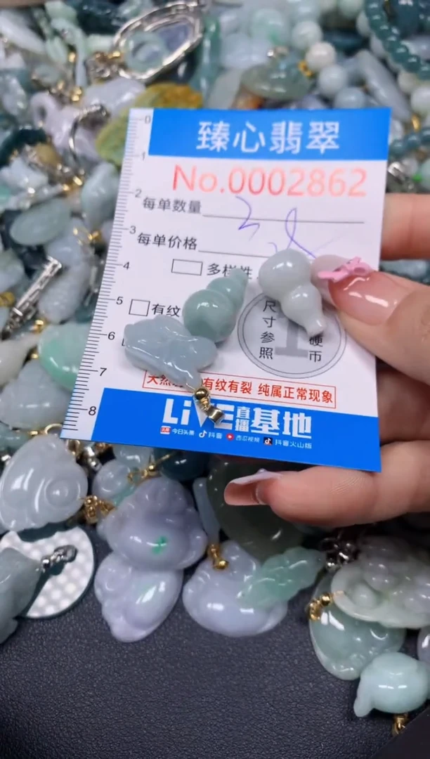 【闪购商品】翡翠颈饰未镶嵌含绳0002862