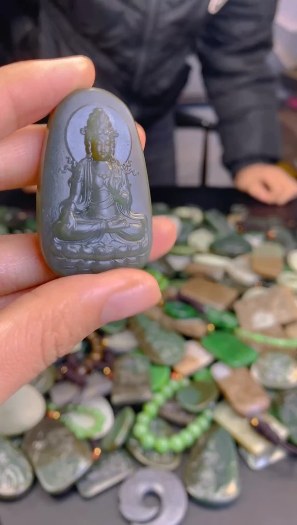 未镶嵌和田玉珠宝半成品1