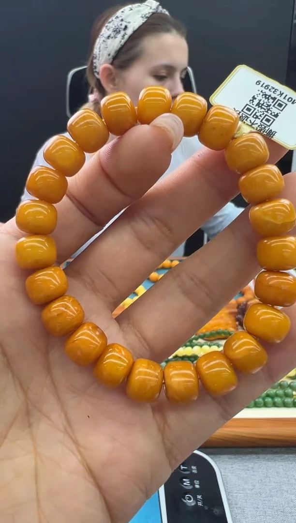 【闪购商品】琥珀手链未镶嵌309秒拍号
