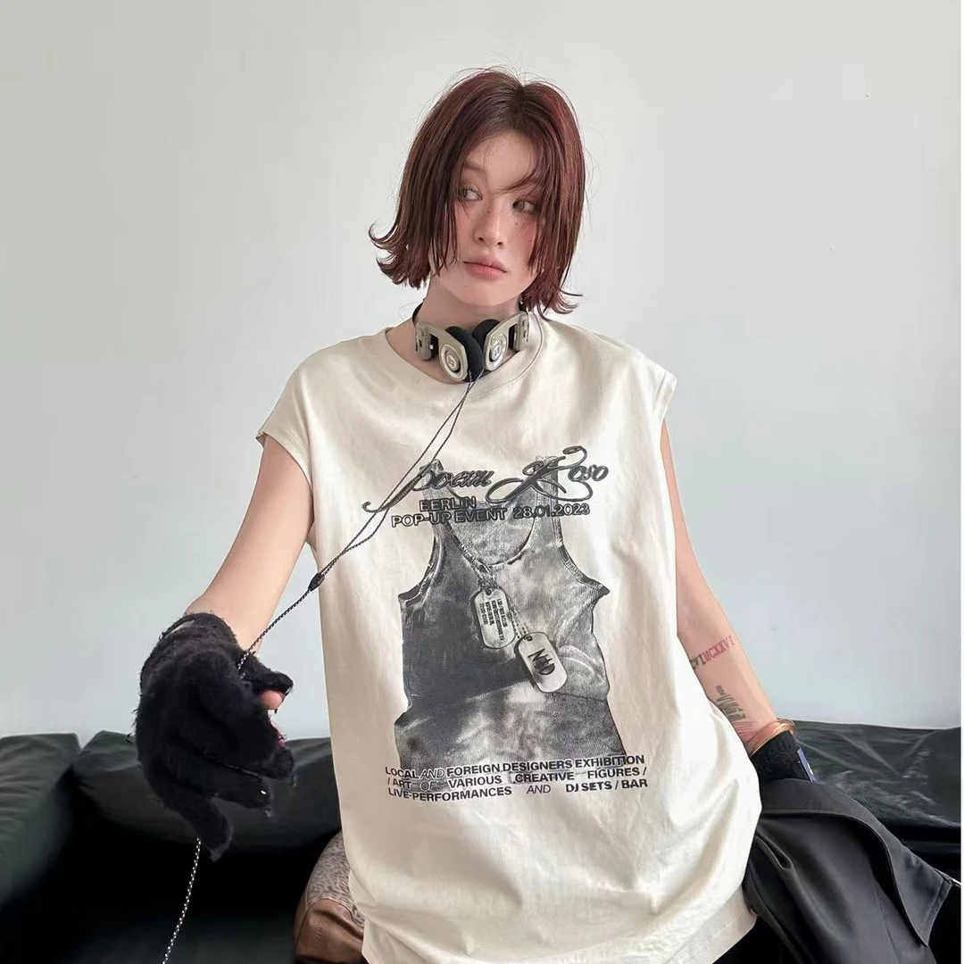 粉丝福利 FISHYU正版 短袖 酷帅背心T恤