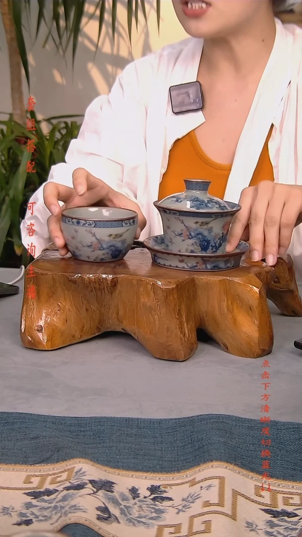 简装家用款2件套 老陶泥开片纹陶瓷茶具