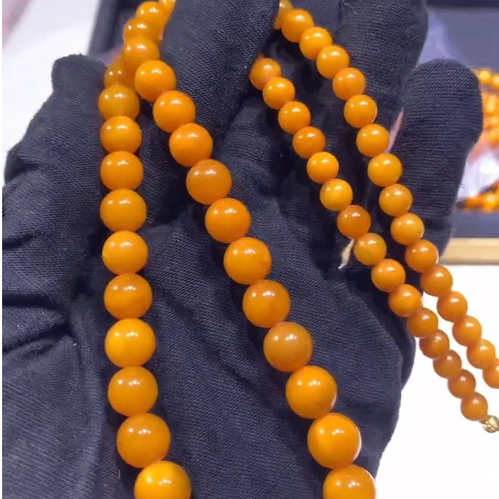 【逍遥严选】琥珀蜜蜡珀圆珠塔链项链*536/113/多样性发/1件