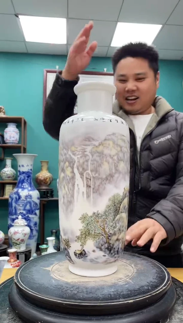 摆件302山水陶瓷摆件