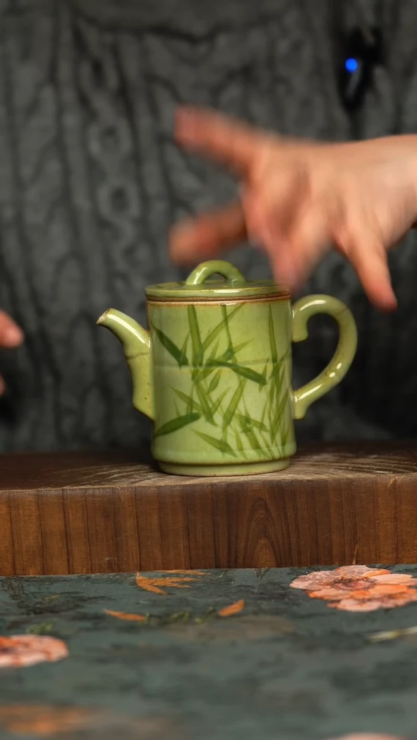 杯釉下彩手工手绘同款陶器