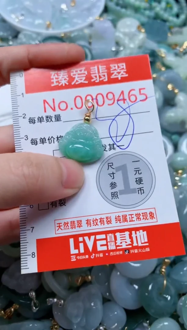 翡翠未镶嵌吊坠(不含链)9465