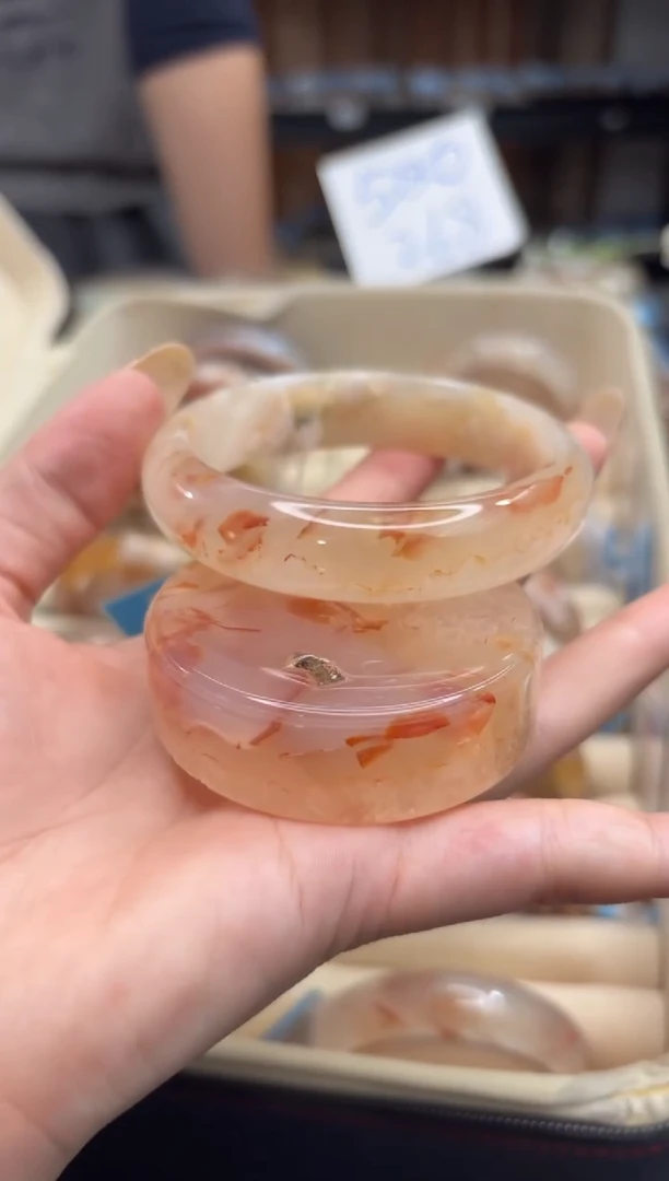 未镶嵌手镯石英质玉C195(60圈赠送镯心)