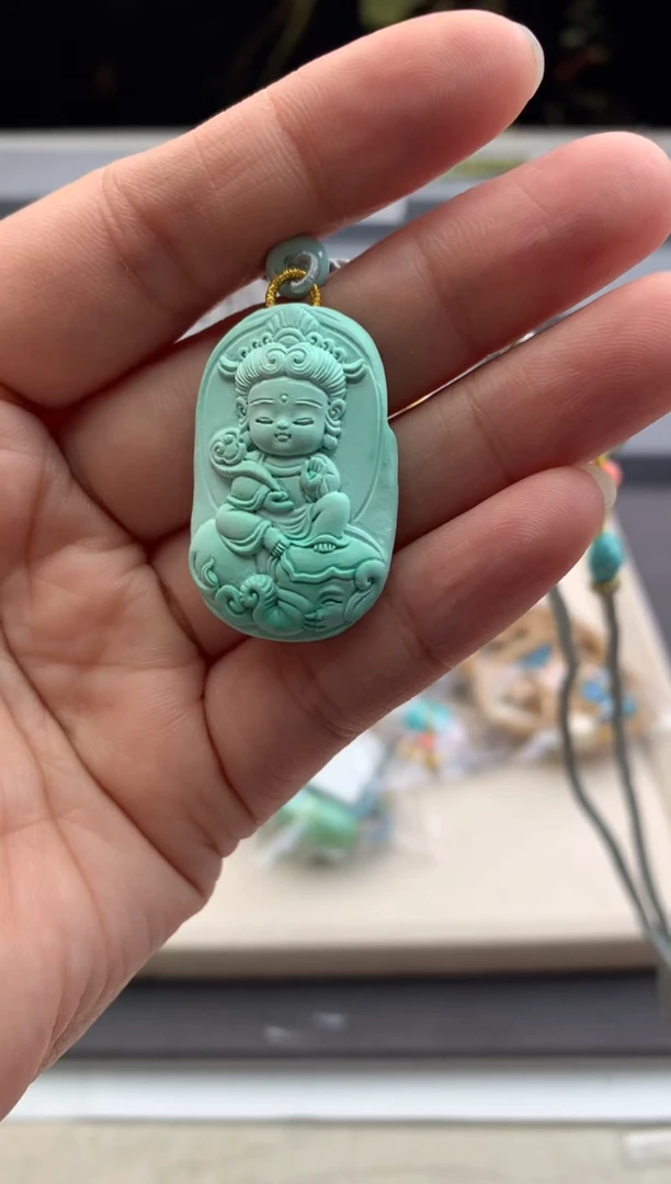 未镶嵌绿松石锁骨链橙.Q61