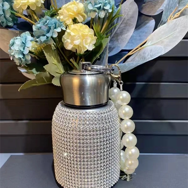 创意时尚镶钻保温杯仙女高颜值便携水杯一个