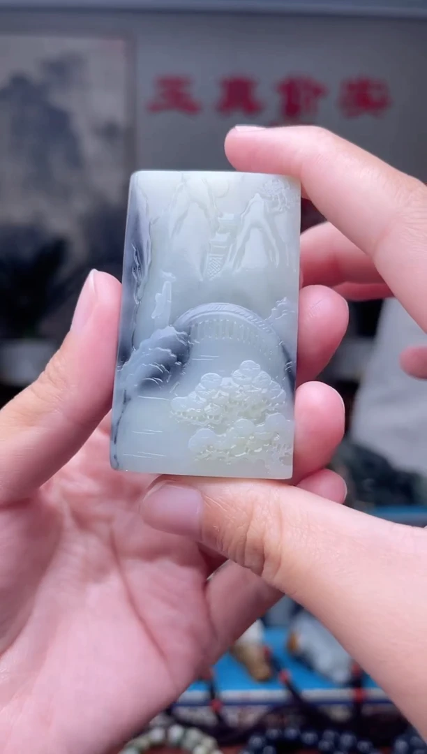 和田玉未镶嵌挂件1