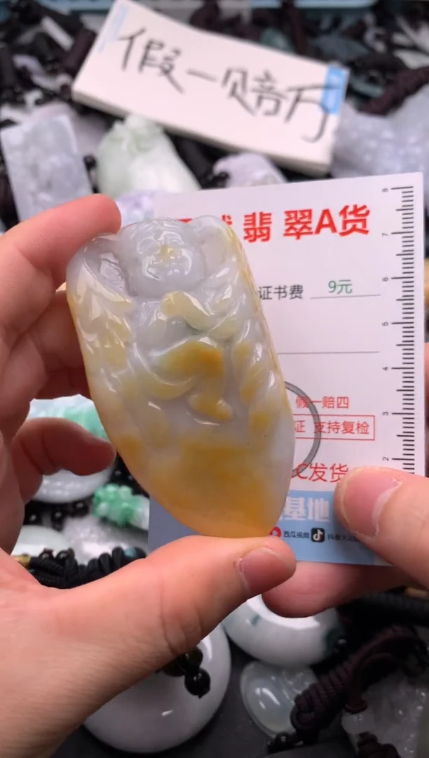 翡翠未镶嵌吊坠(不含链)1