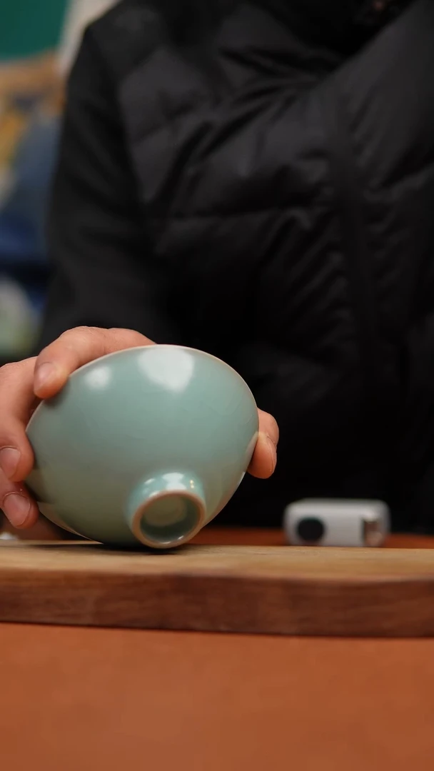 【闪购商品】瓷片原产地原矿仿古斗笠杯