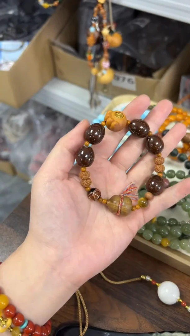 紫金鼠手串紫金鼠枣珠猫爪葫芦款手串[2243]