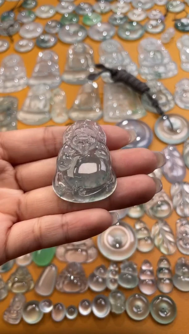 【闪购商品】翡翠吊坠(不含链)未镶嵌财神42 29.5 5.6