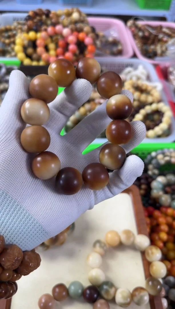 白玉菩提手串23干磨大暇介意勿拍