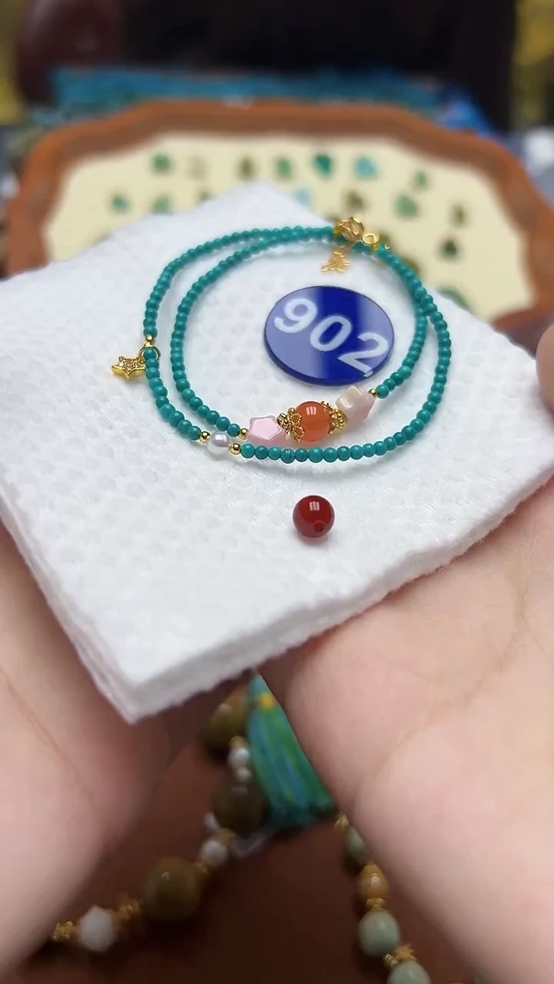 玛瑙/玉髓手链银S925镶嵌902