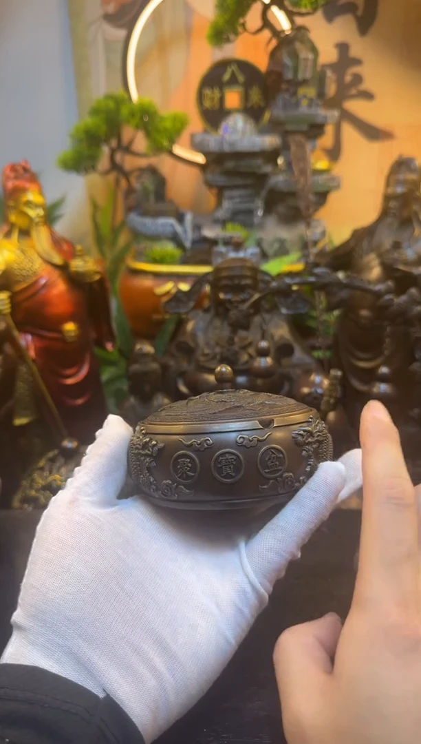 潼潼古铜只卖真铜！（聚宝烟灰缸）